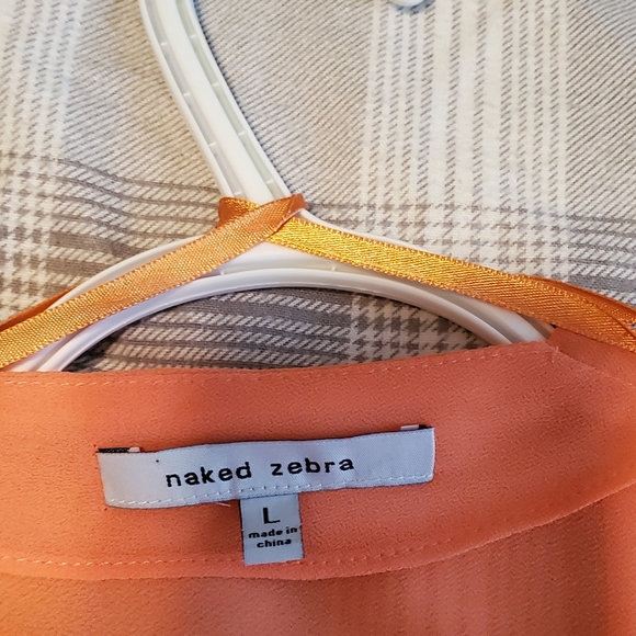 Naked zebra orange blouse - Picture 3 of 8
